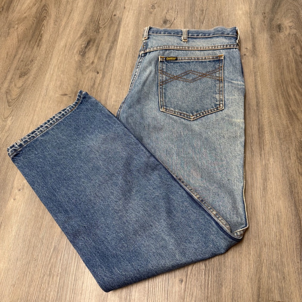 Vintage OshKosh B'Gosh Jeans Mens 38x30 50150 Denim Straight Leg Faded USA